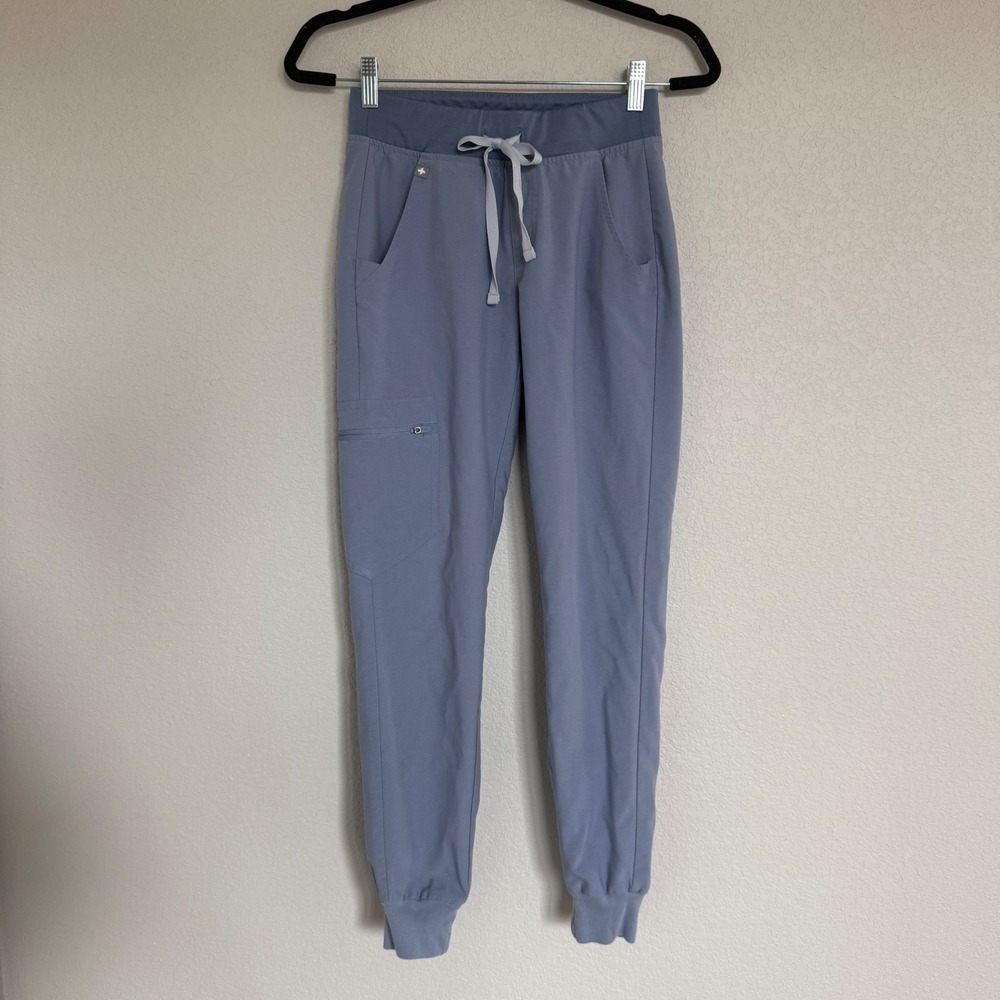 FIGS Zamora Jogger Scrub Pants Blue XXS Technical Collection Healthcare Uniform